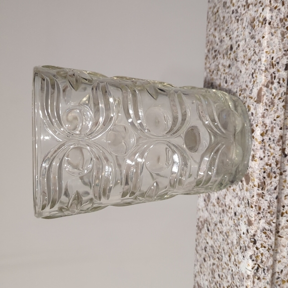 Heavy glass vase
